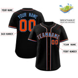 Custom Black Classic Style Authentic Baseball Jersey