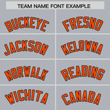 Custom Gray Classic Style Authentic Baseball Jersey