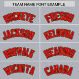 Custom Gray Classic Style Authentic Baseball Jersey