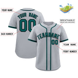 Custom Gray Classic Style Authentic Baseball Jersey