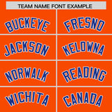 Custom Orange Classic Style Authentic Baseball Jersey