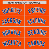 Custom Orange Classic Style Authentic Baseball Jersey