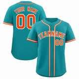 Custom Aqua Classic Style Authentic Baseball Jersey