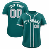 Custom Aqua Classic Style Authentic Baseball Jersey