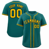 Custom Aqua Classic Style Authentic Baseball Jersey