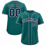 Custom Aqua Classic Style Authentic Baseball Jersey