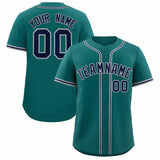 Custom Aqua Classic Style Authentic Baseball Jersey