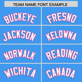 Custom Powder Blue Classic Style Authentic Baseball Jersey