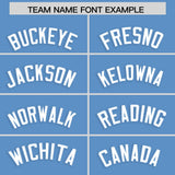 Custom Light Blue Classic Style Authentic Baseball Jersey