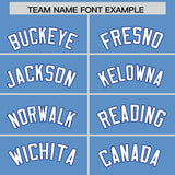 Custom Light Blue Classic Style Authentic Baseball Jersey