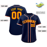 Custom Navy Classic Style Authentic Baseball Jersey