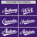 Custom Purple Classic Style Authentic Baseball Jersey