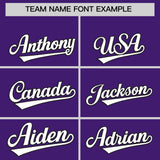 Custom Purple Classic Style Authentic Baseball Jersey