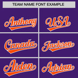 Custom Purple Classic Style Authentic Baseball Jersey
