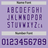 Custom Light Purple Classic Style Authentic Baseball Jersey