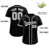 Custom Black Classic Style Authentic Baseball Jersey