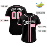 Custom Black Classic Style Authentic Baseball Jersey