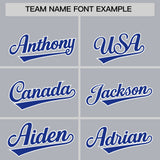 Custom Gray Classic Style Authentic Baseball Jersey
