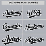 Custom Gray Classic Style Authentic Baseball Jersey