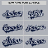 Custom Gray Classic Style Authentic Baseball Jersey
