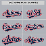 Custom Gray Classic Style Authentic Baseball Jersey