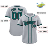 Custom Gray Classic Style Authentic Baseball Jersey