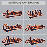 Custom Gray Classic Style Authentic Baseball Jersey