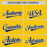 Custom Gold Classic Style Authentic Baseball Jersey