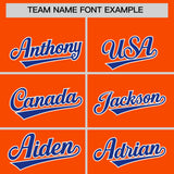 Custom Orange Classic Style Authentic Baseball Jersey