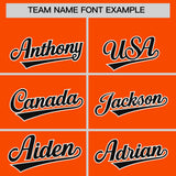 Custom Orange Classic Style Authentic Baseball Jersey
