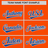 Custom Orange Classic Style Authentic Baseball Jersey