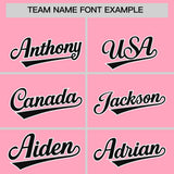 Custom Light Pink Classic Style Authentic Baseball Jersey