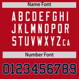 Custom Red Classic Style Authentic Baseball Jersey