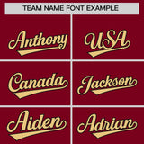 Custom Crimson Classic Style Authentic Baseball Jersey