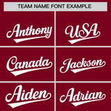 Custom Crimson Classic Style Authentic Baseball Jersey