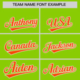 Custom Neon Green Classic Style Authentic Baseball Jersey