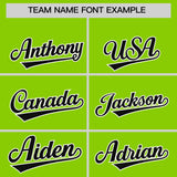 Custom Neon Green Classic Style Authentic Baseball Jersey