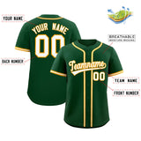 Custom Green Classic Style Authentic Baseball Jersey
