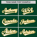 Custom Green Classic Style Authentic Baseball Jersey