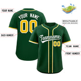 Custom Green Classic Style Authentic Baseball Jersey