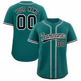 Custom Aqua Classic Style Authentic Baseball Jersey