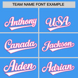 Custom Powder Blue Classic Style Authentic Baseball Jersey
