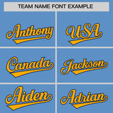 Custom Light Blue Classic Style Authentic Baseball Jersey