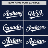 Custom Navy Classic Style Authentic Baseball Jersey