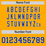 Custom Yellow Classic Style Authentic Baseball Jersey