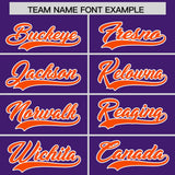 Custom Purple Classic Style Authentic Baseball Jersey