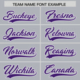 Custom Gray Classic Style Authentic Baseball Jersey