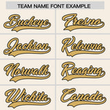 Custom Cream Classic Style Authentic Baseball Jersey