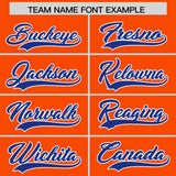 Custom Orange Classic Style Authentic Baseball Jersey