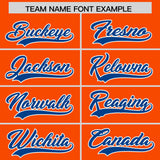 Custom Orange Classic Style Authentic Baseball Jersey